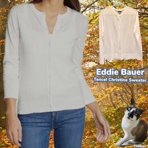 NWT $70 Eddie Bauer |  Christine | in Tranquil Snow (Tall)